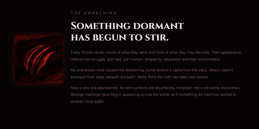 Primals website - detail